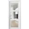 Sartodoors Solid French Door Clear Glass 3 Lites, Lucia 2555 White Silk, Single Regular Panel Frame Trims Han LUCIA2555ID-WS-1896 - alternate 1