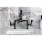 Kingston Brass Bridge Bathroom Faucet with Brass Pop-Up, Matte Black KS2170TKL - alternate 5