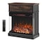 Edendirect 25 in. Freestanding with 3-Sided glass Electric Fireplace in Brown ZR-W1769134114 - alternate 1