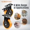 Powertec 6 in. Swivel Caster Wheels with Dual Locking Brake, 1390 lbs Load, Heavy Duty Industrial Grade, 4PK 17216N - alternate 5