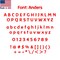 Aacc Self-Adhesive Vinyl Letter: O, Scale: 7 in. Color: Red Font: Anders by, 4PK AACC-Anders-UO-Red-I7x4 - alternate 1