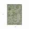 Homeroots 9' X 12' Artichoke Green And Gray Floral Medallion Washable Indoor Outdoor Area Rug 616614 - alternate 5