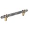 Amerock London 5-1/16 in 128 mm Center-to-Center Black Chrome/Golden Champagne Cabinet Pull BP36649BCRBBZ - alternate 1