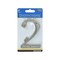 Hillman Number Distinctions 4" Silver Zinc Die-Cast Screw-On 2 Brushed Nickel 843322 - alternate 2