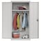 Sandusky Lee Wardrobe Storage Cabinet, 72 in H, 36 in W, 24 in D, Recessed, Keyed, Gray, 1 Shelves EAWR362472-05 - alternate 8