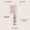 Jonathan Y Wellington 26.5" Quatrefoil Striped Resin LED Table Lamp, Brass JYL1010A - alternate 9