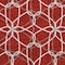 Homeroots 8' X 10' Red And Ivory Geometric Washable Indoor Outdoor Area Rug 613046 - alternate 7
