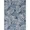 Homeroots 6' X 9' Navy Blue And Ivory Palm Leaf Indoor Outdoor Area Rug 550200 - alternate 1