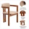 Leisuremod Velo Series Modern Dining Chair in Dark Natural Wood with Taupe Seat, 2PK VCA-51DTP-2 - alternate 10