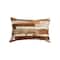 Homeroots Set of Two 12" X 20" Brown and White Patchwork Cowhide Lumbar Throw Pillows, 2PK 544630 - alternate 6