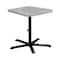 Leisure Craft 36" Square Perforated Pedestal Table, Portable, 40"H, Granite SQ36TAB40-GRANITE - alternate 1