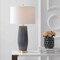 Jonathan Y Roman 28.5" Ceramic LED Table Lamp, Gray JYL5045B - alternate 6