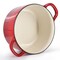 Crockpot Artisan 6 Quart Enameled Cast Iron Dutch Oven in Gradient Red with Gold Handle 137368.02 - alternate 6