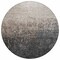 Homeroots 8' Khaki And Dark Gray Round Ombre Washable Indoor Outdoor Area Rug 602877 - alternate 7