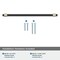 Amerock Mergence 8-13/16 inch 224mm Center-to-Center Matte Black/Golden Champagne Cabinet Pull BP36861FBBBZ - alternate 3