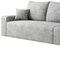Homeroots 140" Gray Corduroy Modular Compression Foam Sofa With Toss Pillows 712977 - alternate 4