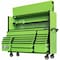 Extreme Tools Hutch and Roller Cabinet, 17 Drawer, Green, 72 in W DX7218HRGK - alternate 2