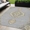 Homeroots 5' X 8' Gray Beige And Ivory Oriental Washable Indoor Outdoor Area Rug 598413 - alternate 1