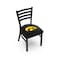 Holland Bar Stool Co BlackLogo Chair, VinylSeat L00418IowaUn - alternate 1