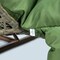 Leisuremod Beige Wicker Hanging 2 person Egg Swing Chair with Dark Green Cushions ESCBG-57DG - alternate 8