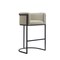Manhattan Comfort Cosmopolitan Metal Upholstered Barstool in Stone Gray BS015-ST - alternate 5