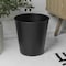 Happimess Axel Modern Minimalist Hammered Steel 2 Gal Waste Bin, Matte Black, 2PK HPM1110A-SET2 - alternate 1
