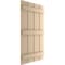 Ekena Millwork Rustic Four Board Spaced Board-n-Batten Smooth Faux Wood Shutters, 23 1/2W x 58H, PR SHUBSS23X58SMPR - alternate 15