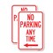 Signmission No Parking Anytime with Left Arrow, 18'' X 24'' 2 Signs, Heavy Gauge Aluminum, 2PK A-1824-2PACK-23776 - alternate 1