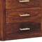 Homeroots 18" Chestnut Solid Wood Three Drawer Nightstand 722548 - alternate 4