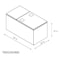 Mytee Products 24inx24inx60in Steel Trailer Underbody Tool Box w/ Mirror Finish Single Door TBSS242460 - alternate 7