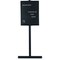 Mastervision Letter Board Stand 18"x24", Black, Aluminum Frame SUP1001 - alternate 1