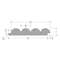 Timeline Fluted Round Wood Wall Paneling 5.5 in. x 72 in. Oak Reeded Shiplap, 8PK 990 - alternate 3