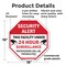 Signmission Security Alert This Facility Under, 18 Inch X 18 Inch, Plastic Sign OC-P-18-317 - alternate 5