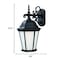 Homeroots Matte Black Domed Hanging Lantern Wall Light 399226 - alternate 4