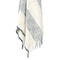 Homeroots 50" X 60" Blue And Ivory Cotton Woven Striped Throw Blanket with Fringe 518832 - alternate 1