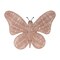 Homeroots 14" X 18" Natural Butterfly Rattan Hanging Dimensional Sculpture 634273 - alternate 1