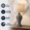 Jonathan Y Elicia 31 in. Coastal Bohemian Hand Woven Water Hyacinth Urn LED Table Lamp, Gray JYL1015C - alternate 8