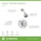 Symmons Allura Single Handle Dual Spray Shower with VersaFlex Integral Volume Control (Valve Included) S7601RP - alternate 3