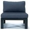 Leisuremod Chelsea 5-Piece Middle Patio Chairs and Coffee Table Set Black Aluminum With Blue Cushions CSTBL-4BU - alternate 6