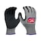 Milwaukee Tool Cut Protection Dipped Gloves, Cut Level A7 , Dipped , Nitrile , Rough , X-Large 1 PR 48-73-7013 - alternate 1