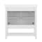 Flash Furniture Vega 36in. Vanity w/Sink, Black Hardware, Soft Close Doors & Open Shelf, Carrara Marble, Wht/Wht FS-VEGA36-WH-HDBLK-GG - alternate 7