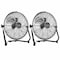 Vie Air Twin 12 Inch High Velocity All Metal Tilting 3 Speed Floor Fan in Black VA-12-TWIN - alternate 6