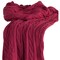 Homeroots Red Knitted 100% Cotton Throw Blanket 518766 - alternate 4