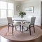 Homeroots 8' Pink Green And Ivory Round Oriental Washable Indoor Outdoor Area Rug 598438 - alternate 3
