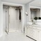 Vigo E-Class 36 in. L x 48 in. W x 82 in. H Frameless Sliding Shower Enclosure Kit in Matte Gold VG6053MGCL48WR - alternate 6