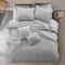 Homeroots Gray Queen Polyester 220 Thread Count Washable Duvet Cover Set 529044 - alternate 7