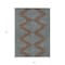 Homeroots 8' X 10' Brown And Aqua Geometric Washable Indoor Outdoor Area Rug 598731 - alternate 5