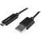 Startech.Com 1m 3 ft Micro-USB Cable with LED Charging Light - M/M - USB to Micro USB Cable USBAUBL1M - alternate 1