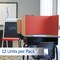 Flipside 18 x 48 Study Carrel Red Corrugated Pack of 12 61869-12 - alternate 3