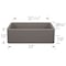 Blanco Ikon 33" Apron Single Bowl, Volcano Grey 443114 - alternate 6